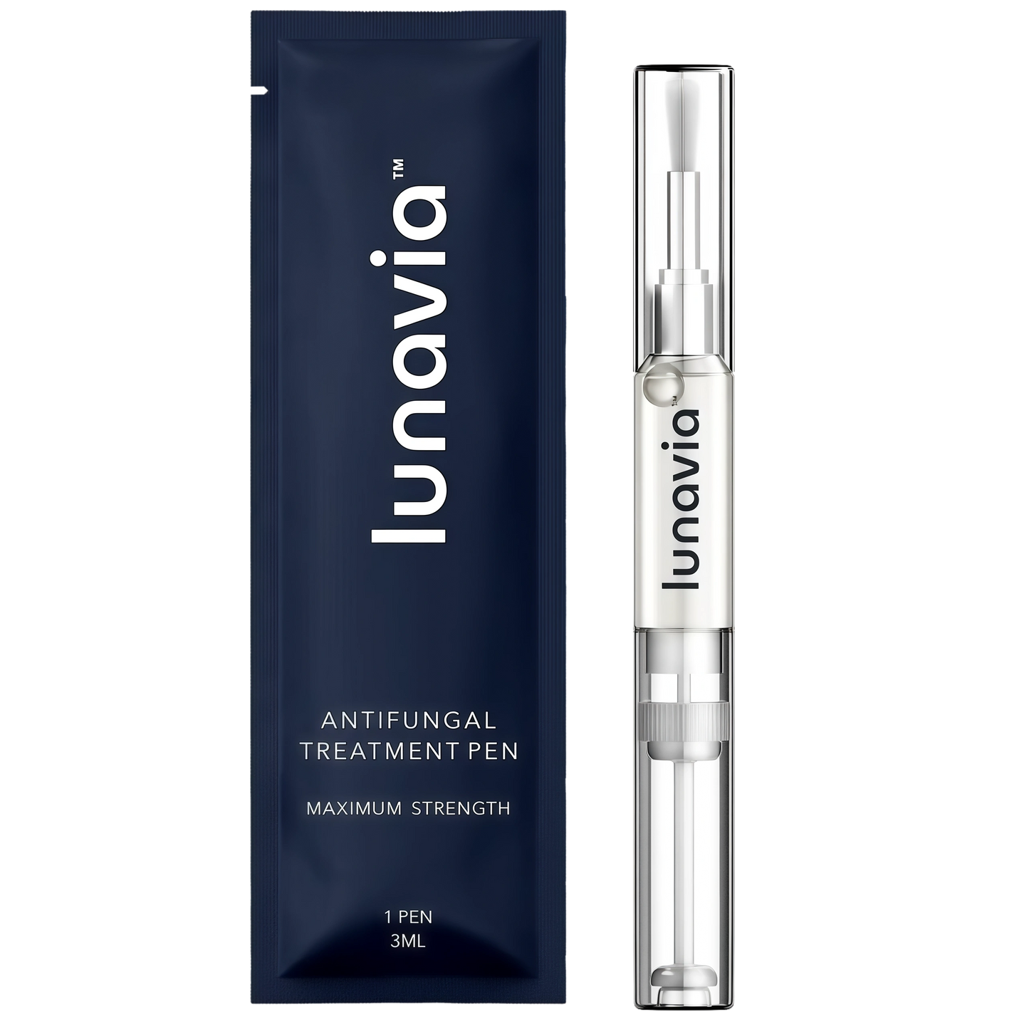 Lunavia Antifungal Pen – Cures Most Athlete’s Foot, Jock Itch, and Ringworm - 25% Undecylenic Acid with added Tea Tree, Jojoba, Clove Bud Oils & Aloe - 1-Pack Twist Pen (3ML Volume)